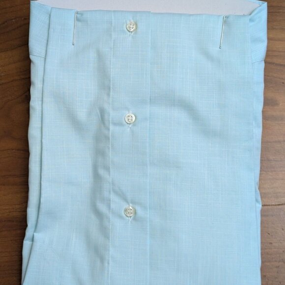 NWT $215$ ST. CROIX Shirt Button Down Long Sleeve Mens L Breeze Pale Blue Green - Picture 6 of 6